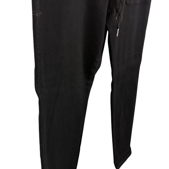 Judy Blue Jogger Womens Black Stretch High Waist Jeans Drawstring sz 13 / 31 - Picture 3 of 16